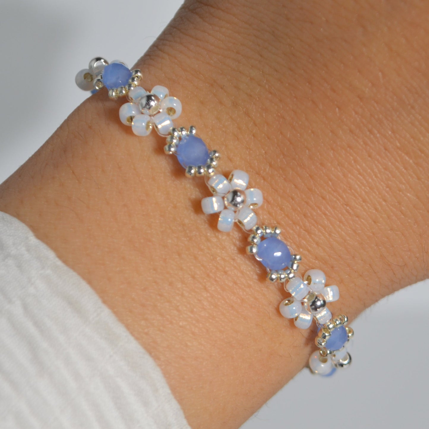 Icy Cotton Bloom Bracelet