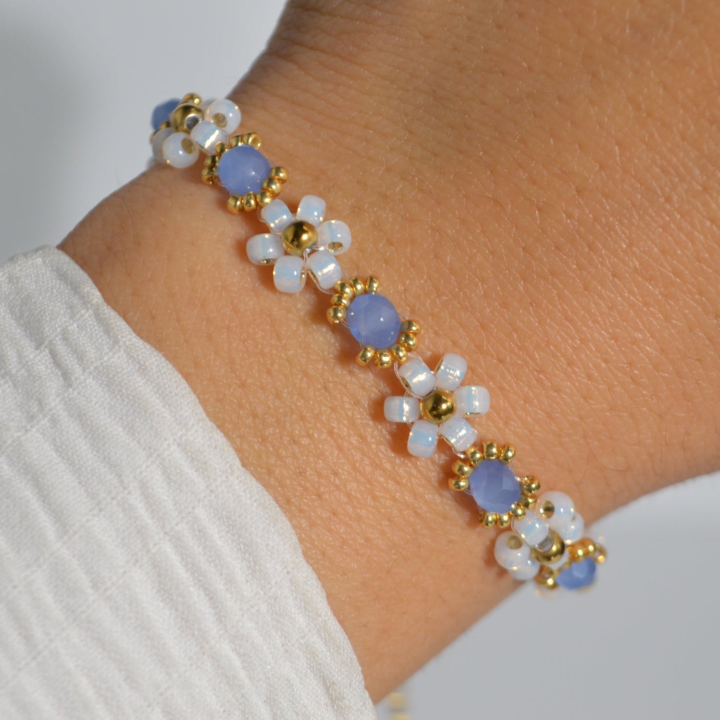 Icy Cotton Bloom Bracelet