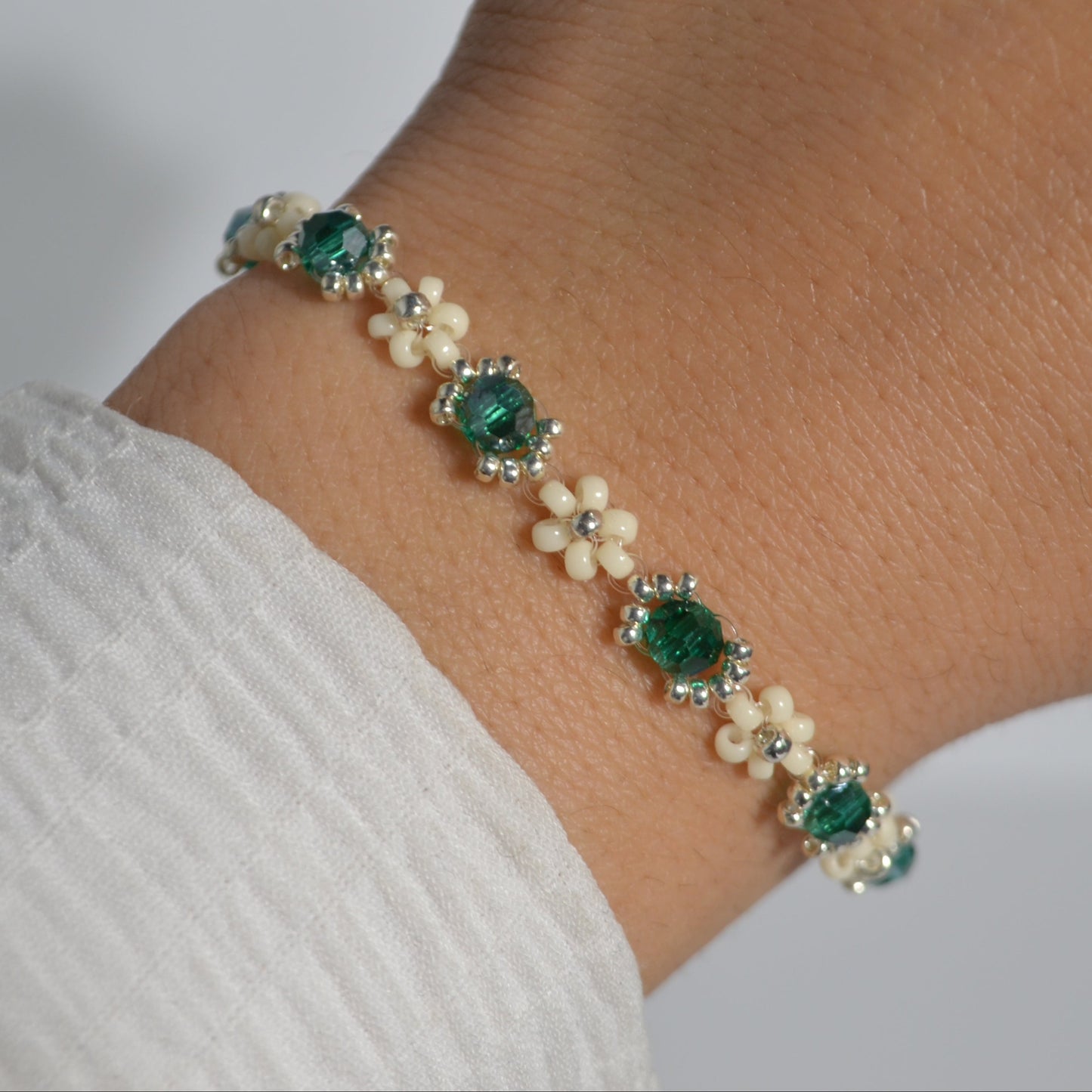 Imperial Green Blossom Bracelet