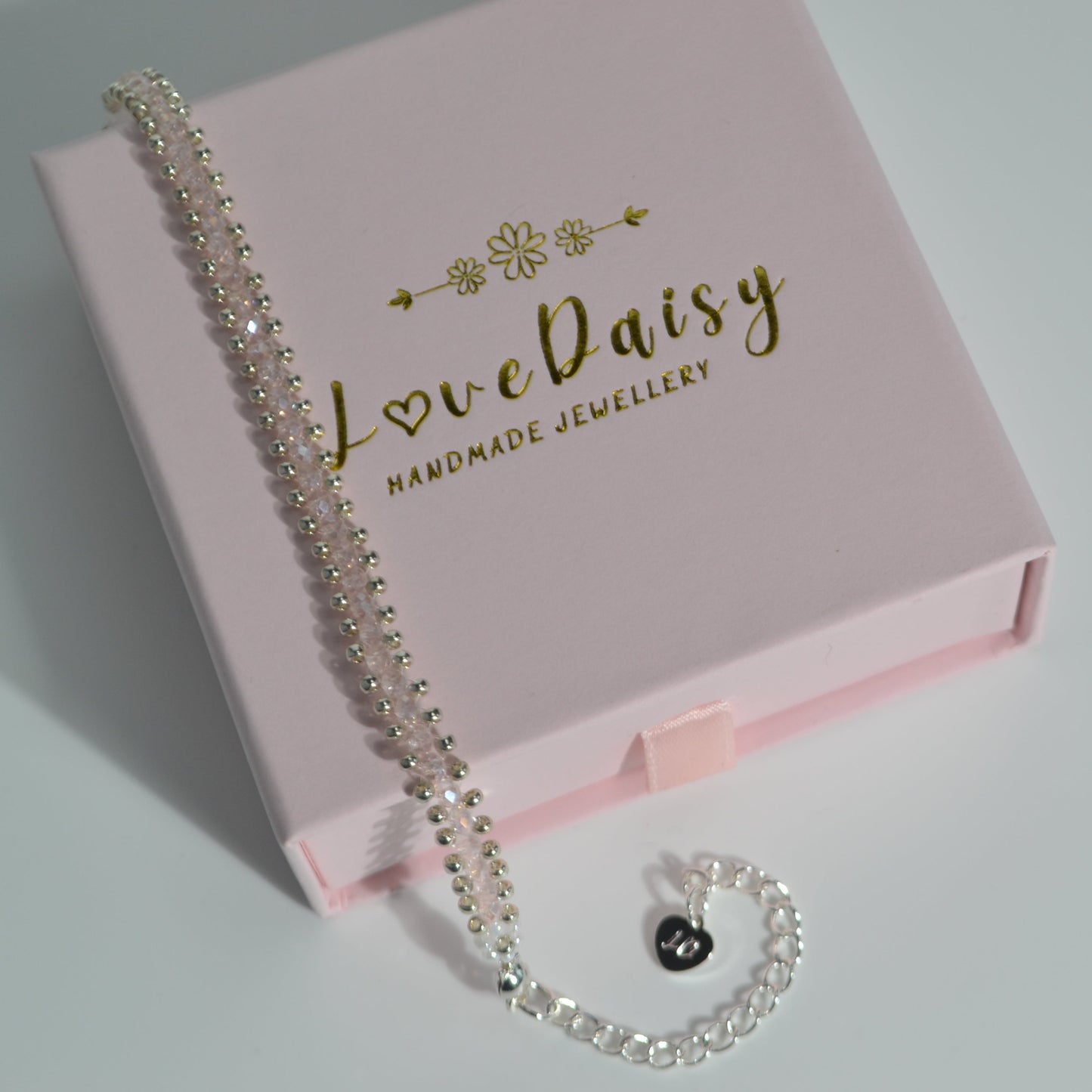 Rose Crystal Banded Bracelet