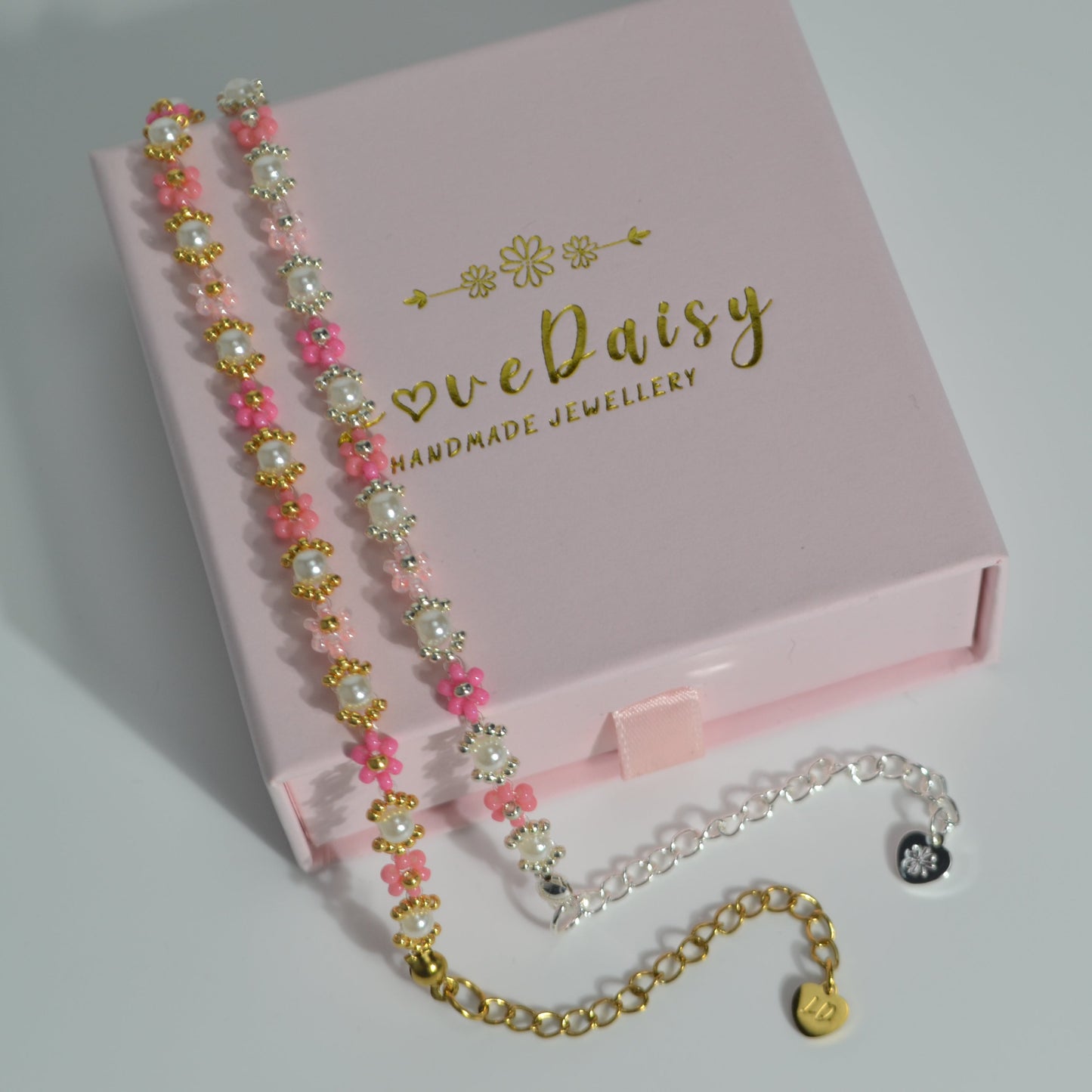 Pearl Pink Beaded Bracelet