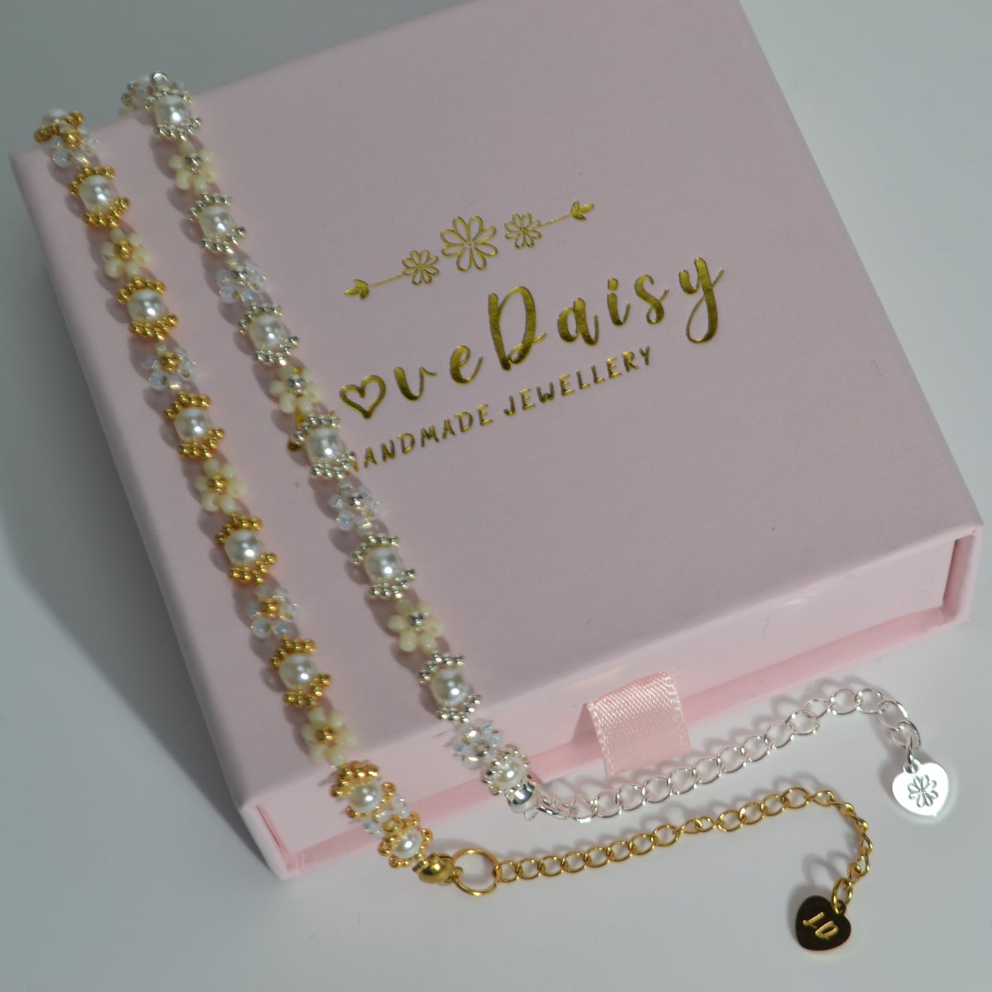 Pearl Daisy Bracelet