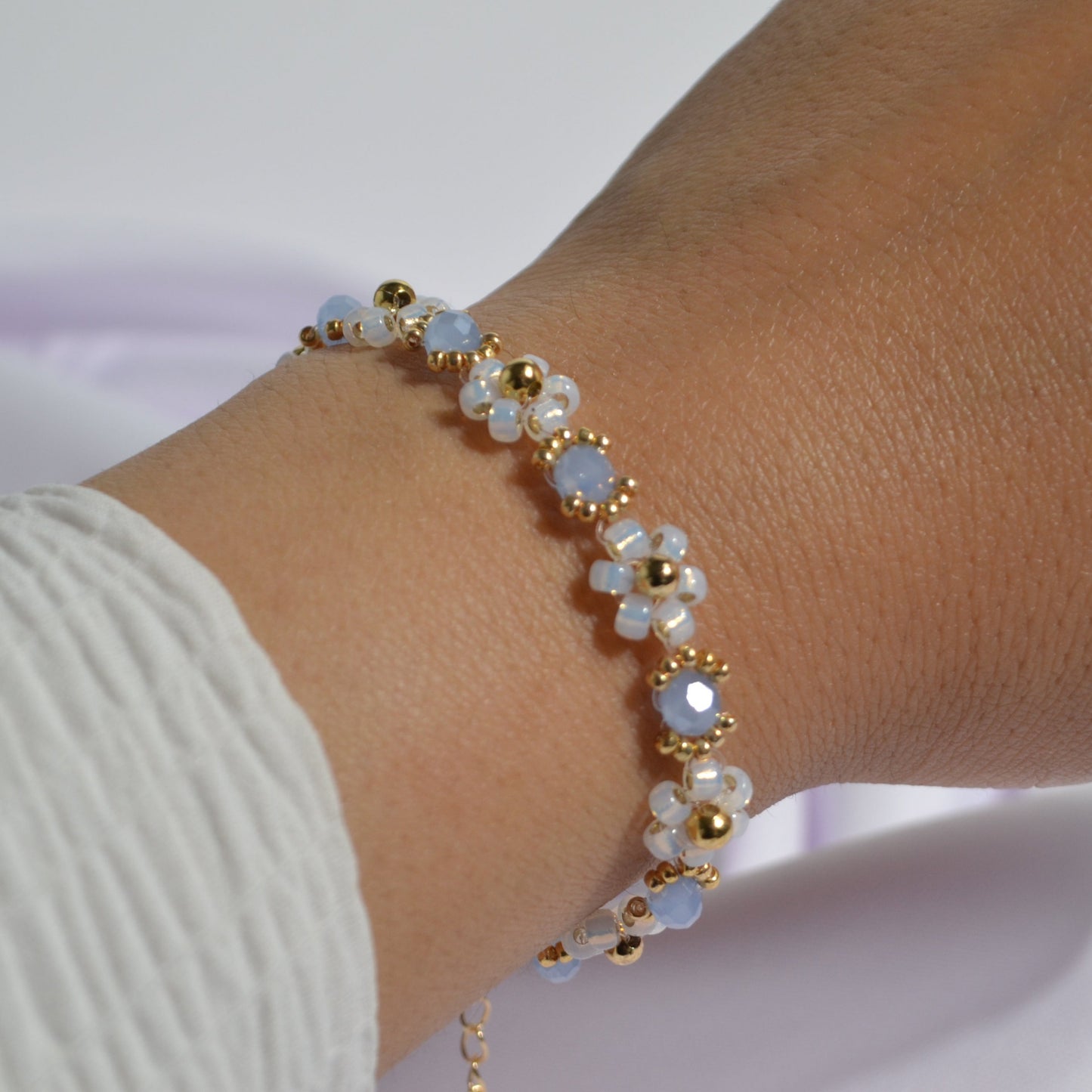 Icy Cotton Bloom Bracelet