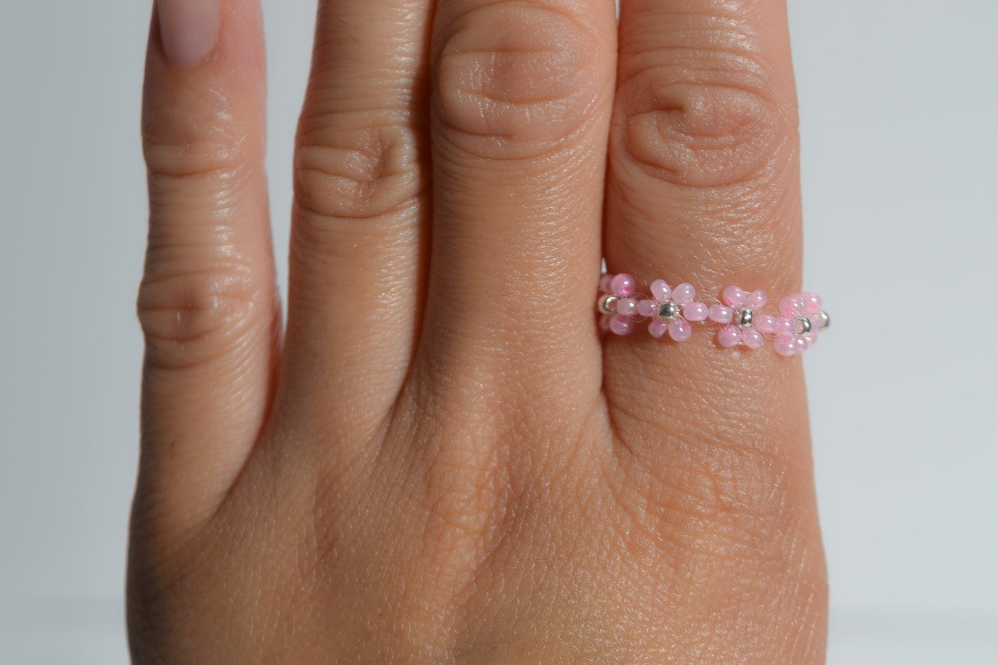 Beaded Daisy Ring