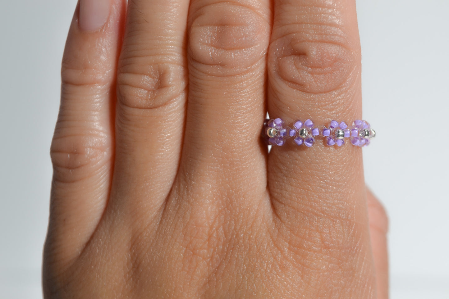 Beaded Daisy Ring