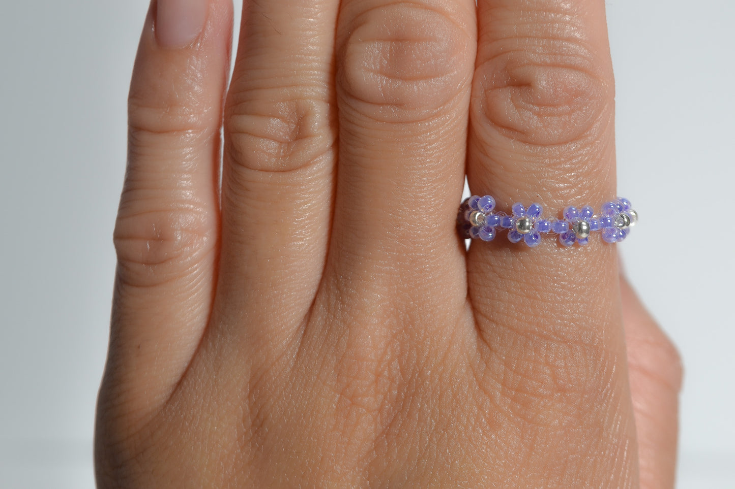 Beaded Daisy Ring