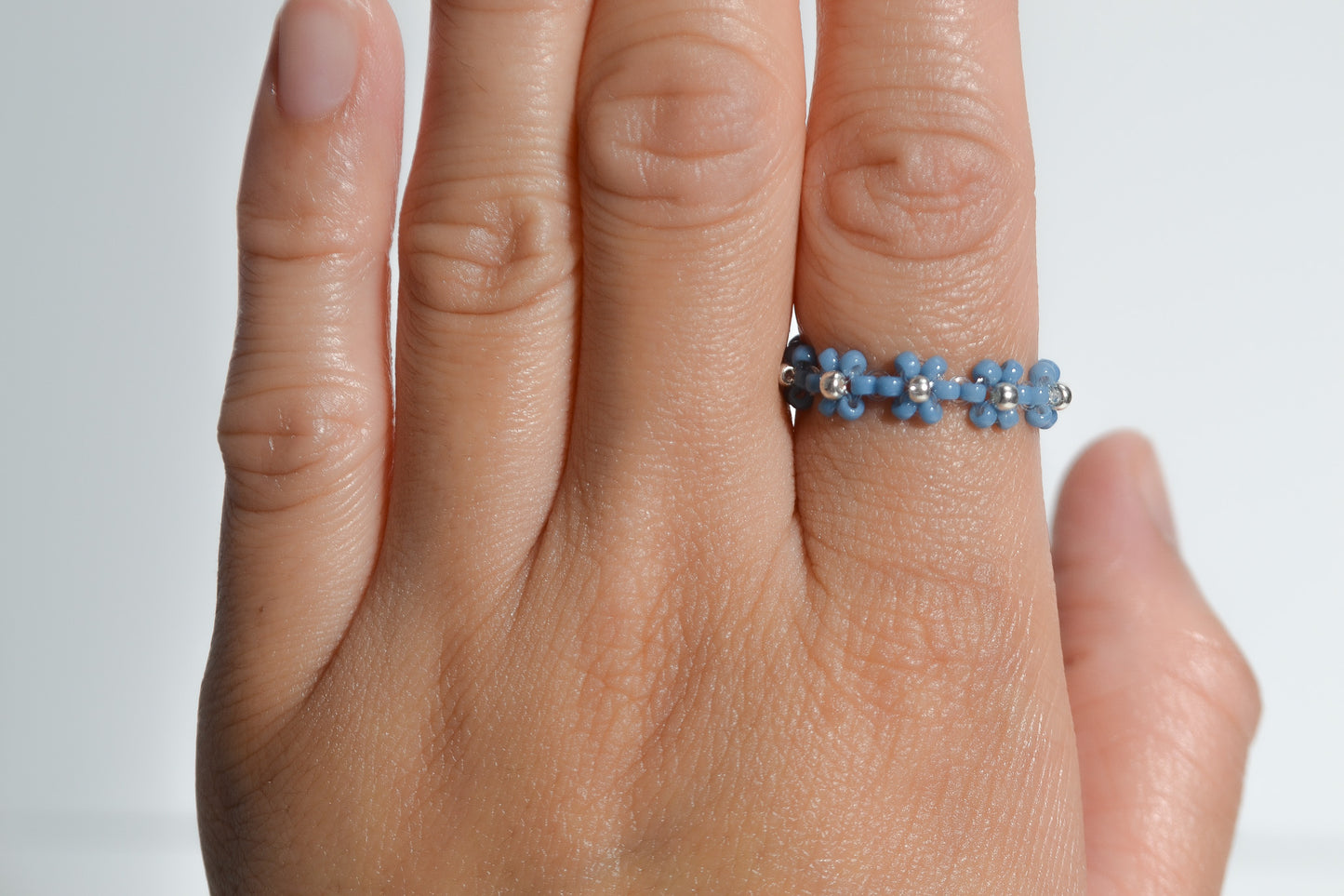 Beaded Daisy Ring