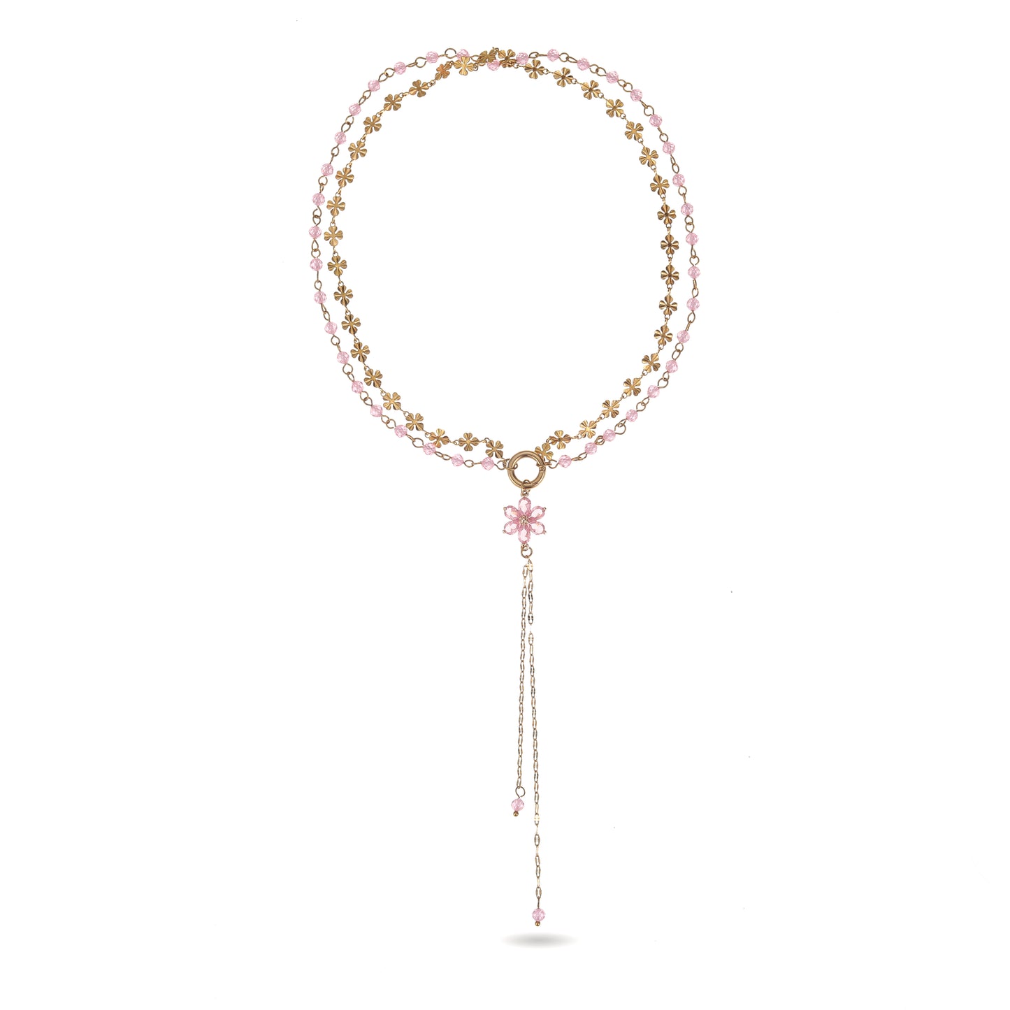 Cherry Blossom Romance Lariat Choker