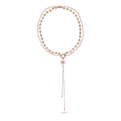 Cherry Blossom Romance Lariat Choker