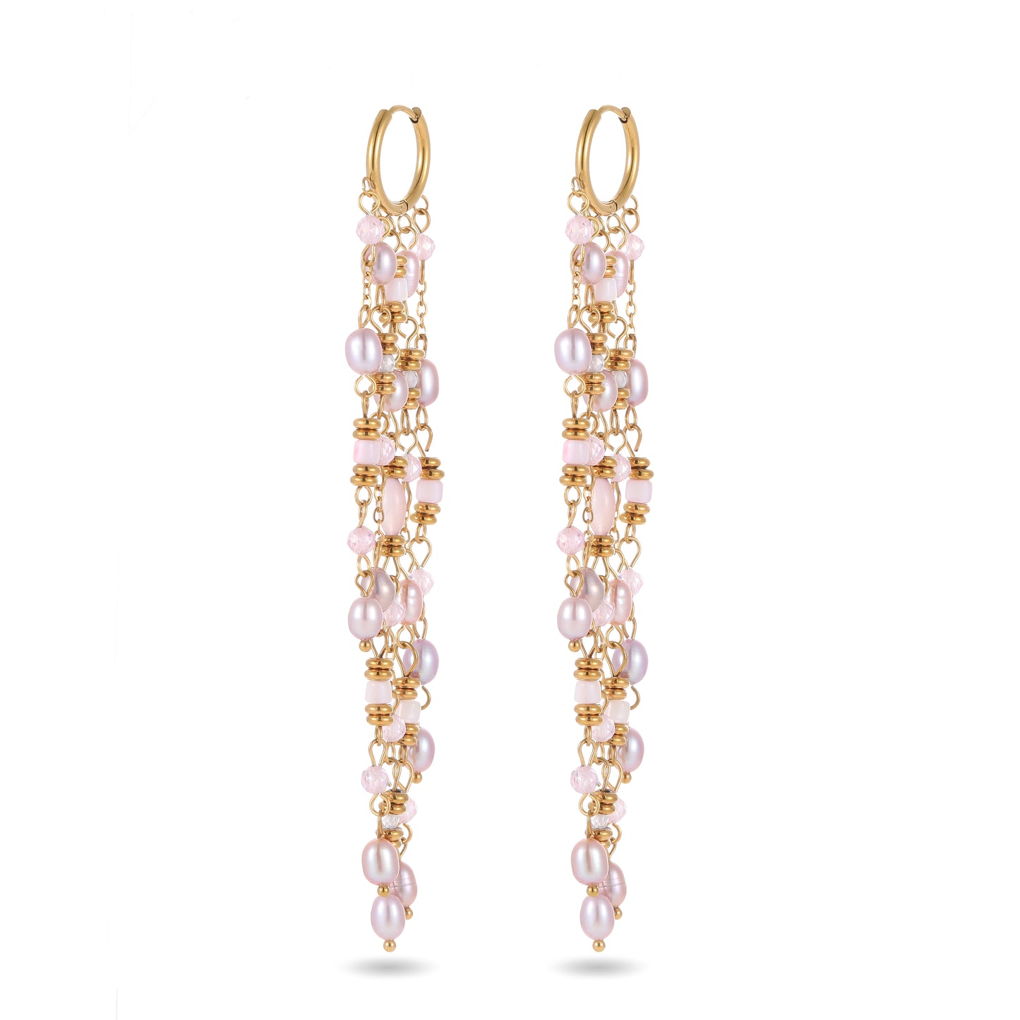 Kefalonia Drape Pearl Earrings