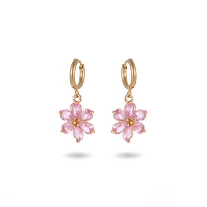 Cherry Blossom Huggy Earrings