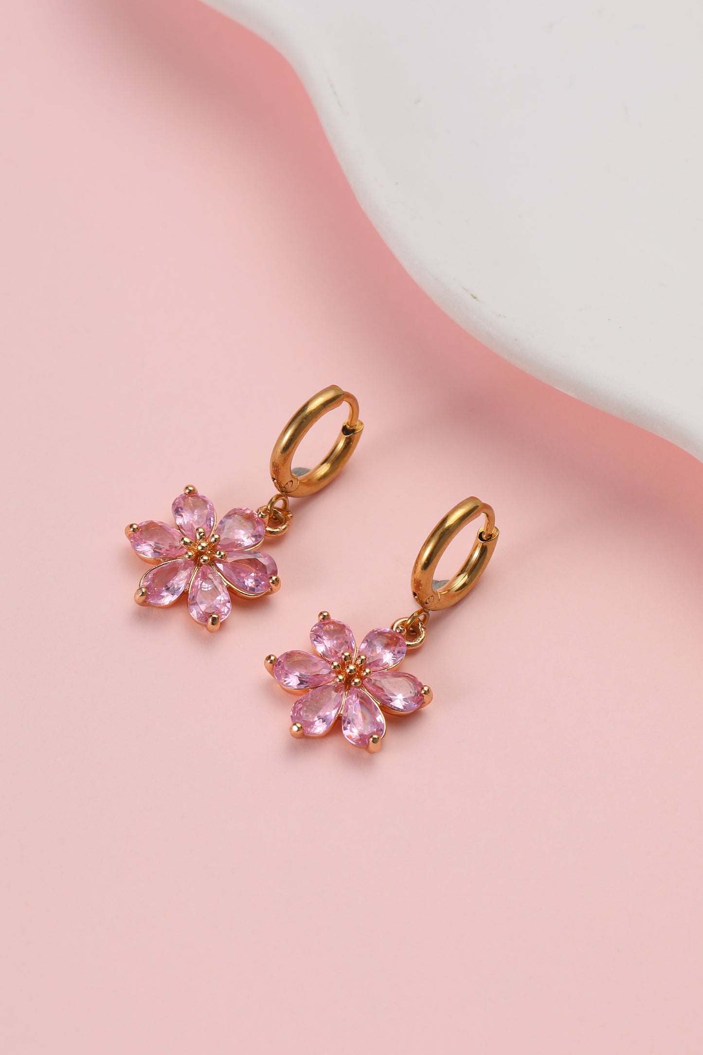 Cherry Blossom Huggy Earrings