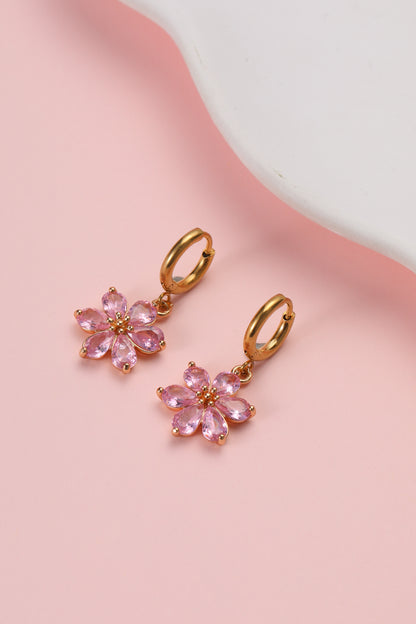Cherry Blossom Huggy Earrings