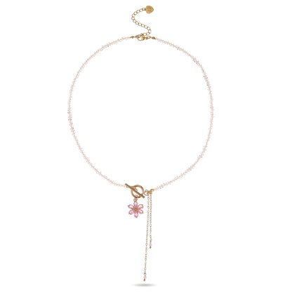 Cherry Blossom Lariat Necklace