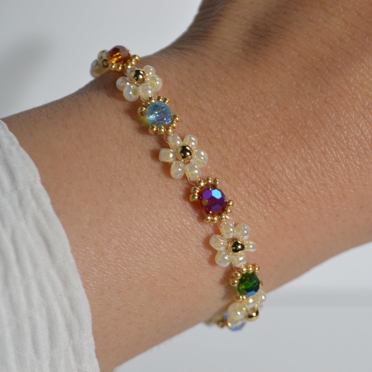 Rainbow Meadow Bloom Bracelet