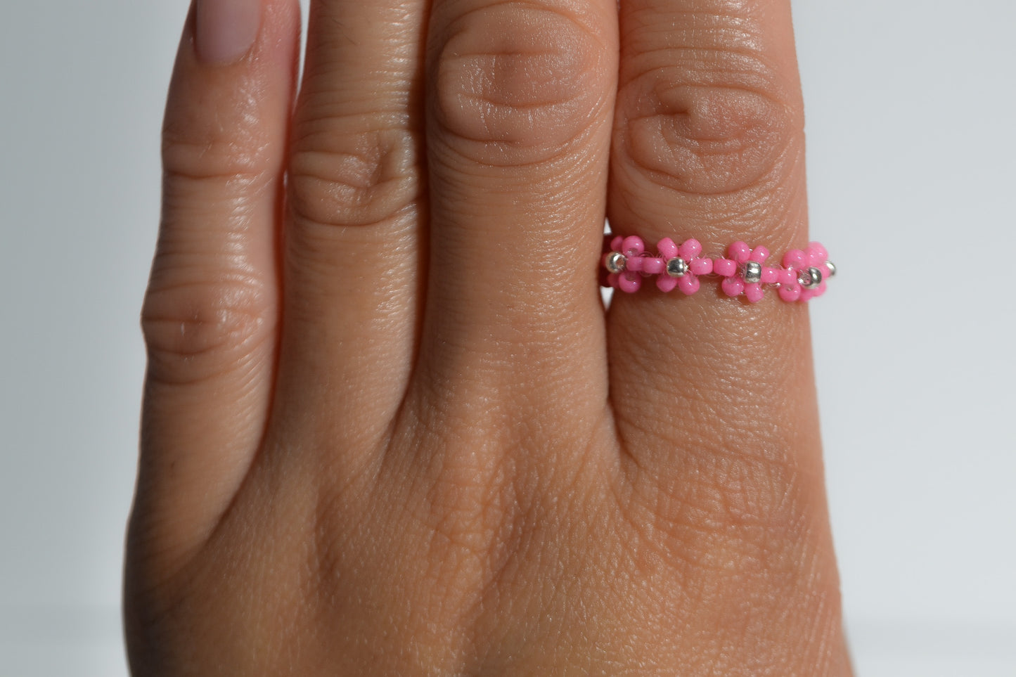 Beaded Daisy Ring