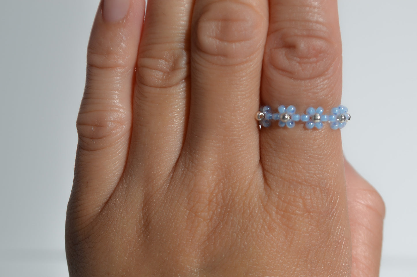 Beaded Daisy Ring
