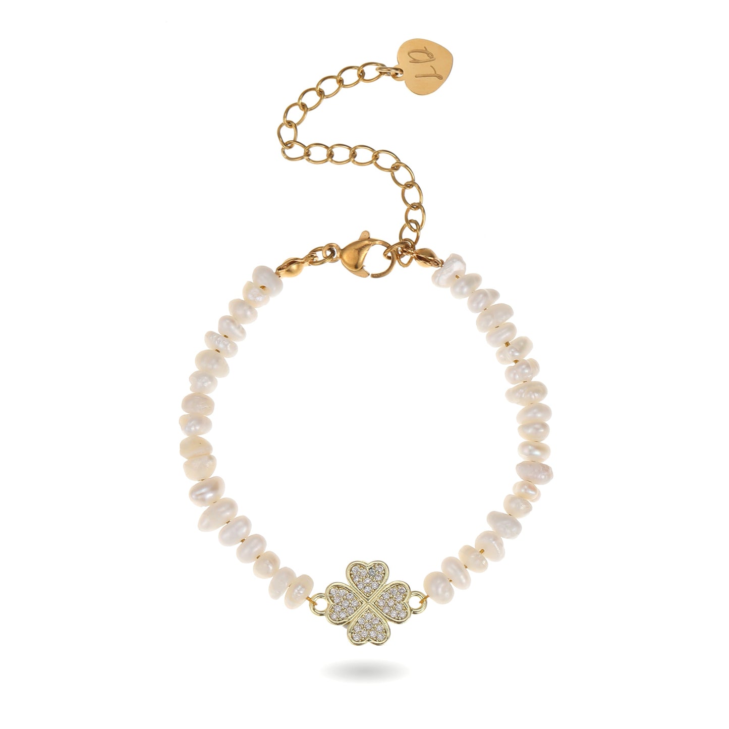 Milos Clover Pearl Bracelet