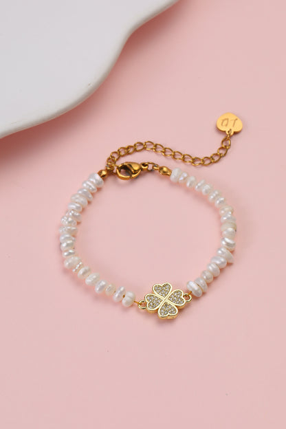 Milos Clover Pearl Bracelet