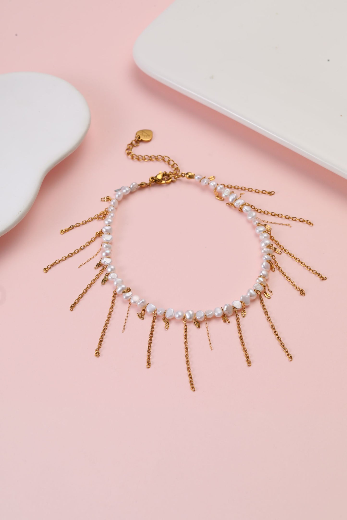 Pearl Cascade Anklet