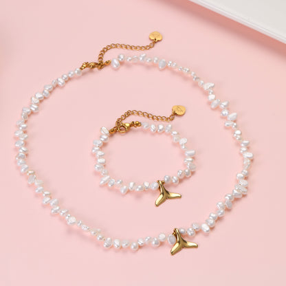 Sea Pebbles Pearl Bracelet