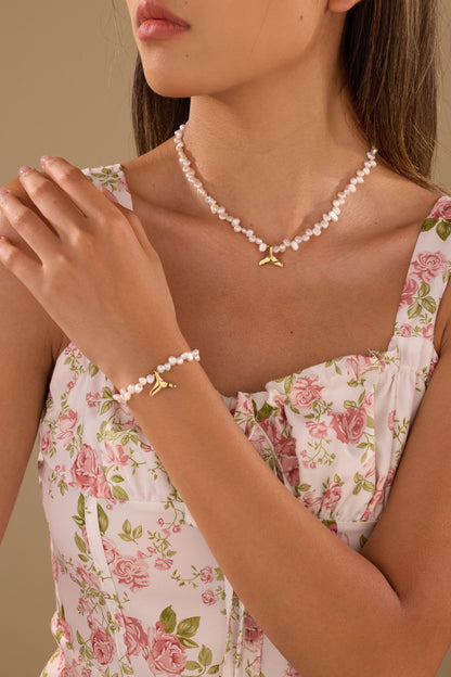 Sea Pebbles Pearl Necklace