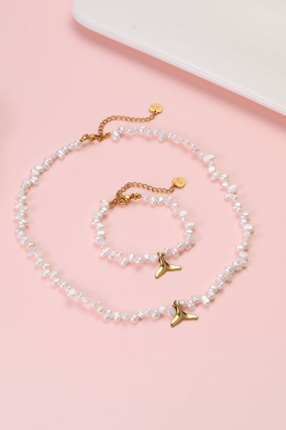 Sea Pebbles Pearl Necklace