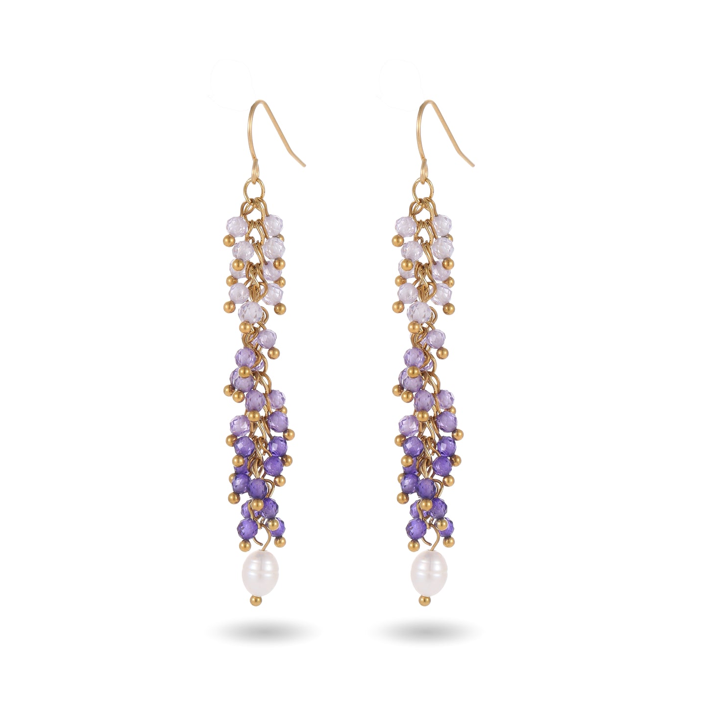 Wisteria Pearl Drop Earrings
