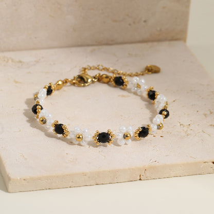 Black Bloom Bracelet