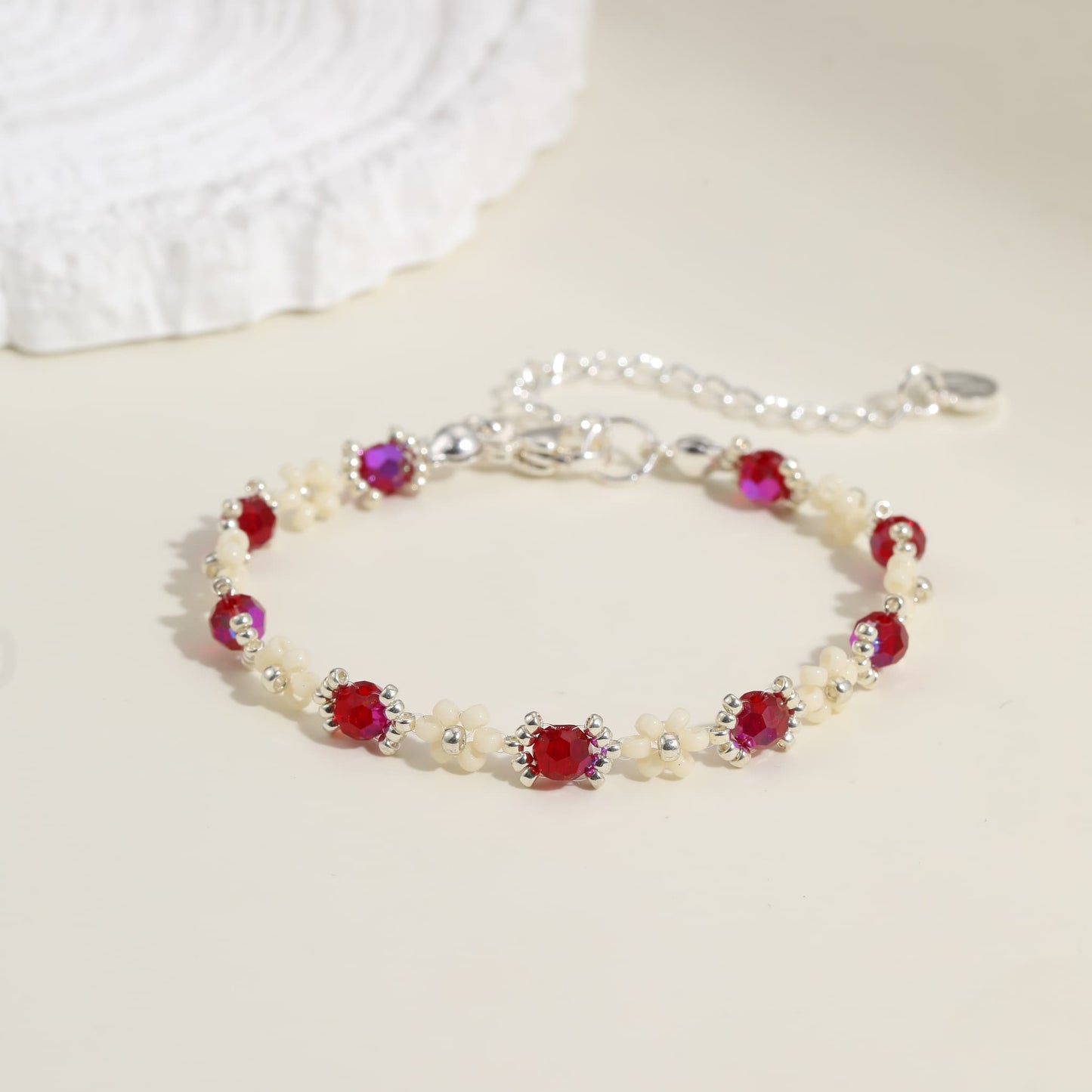 Ruby Blossom Bracelet