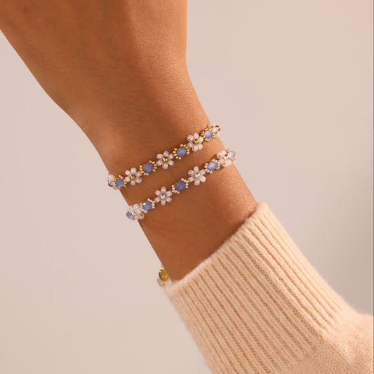 Icy Cotton Bloom Bracelet