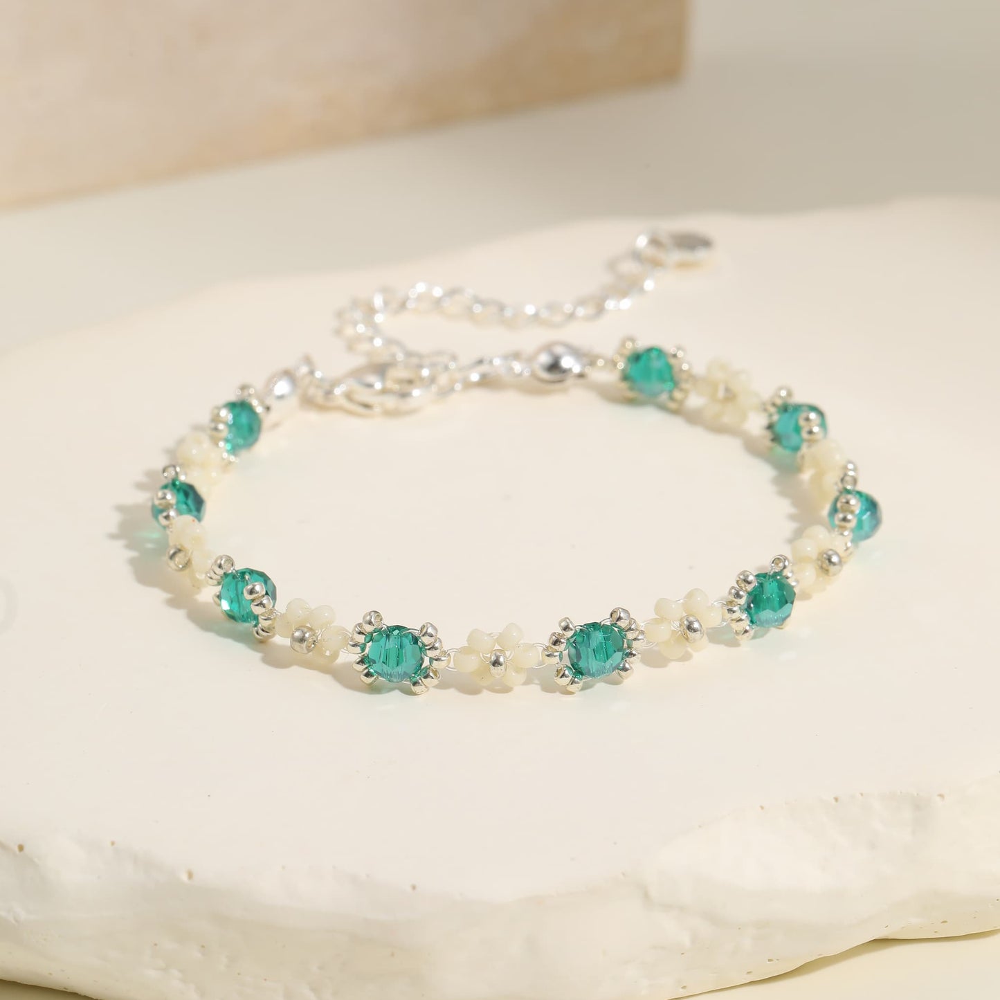 Imperial Green Blossom Bracelet