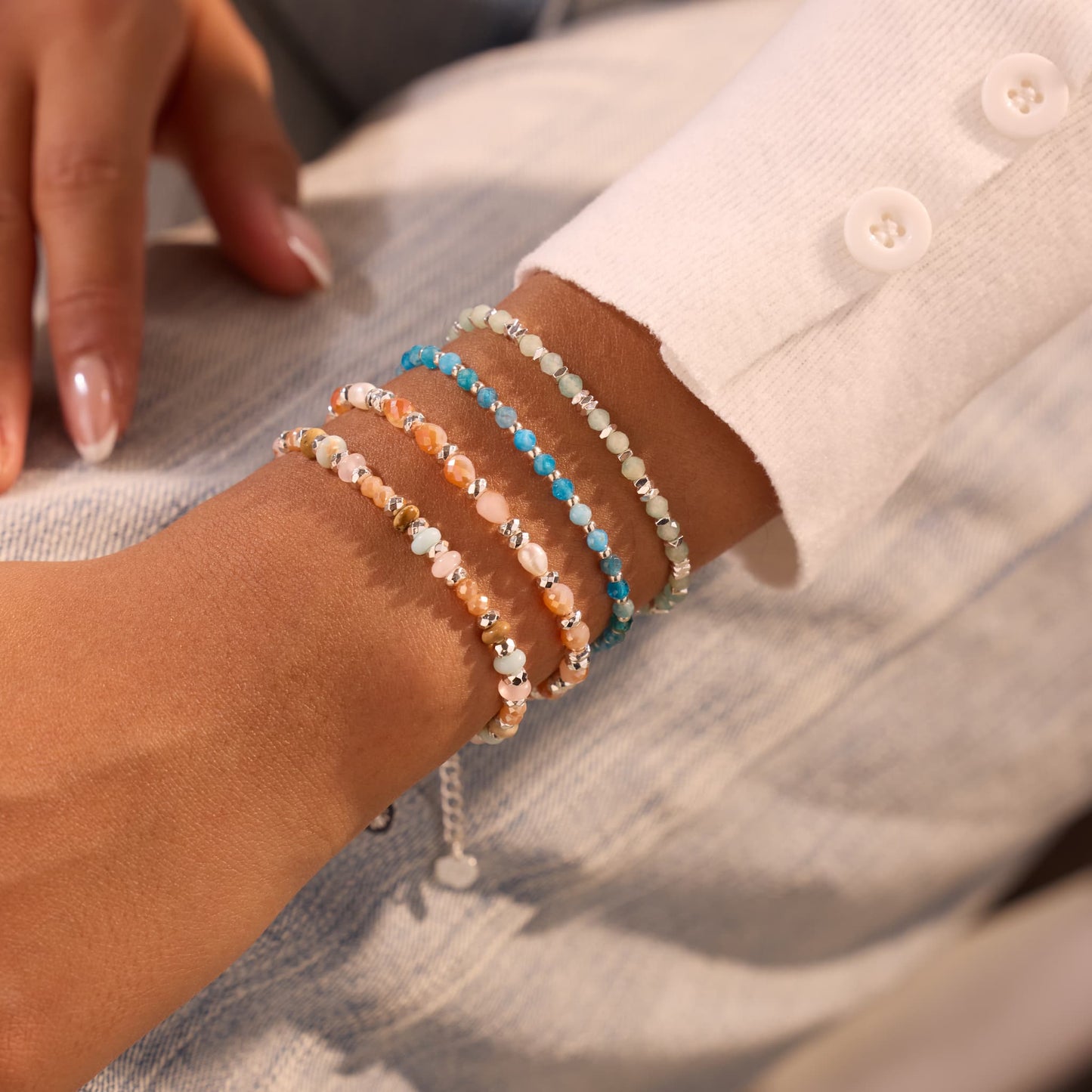 Natural Gemstone Beaded Bracelets