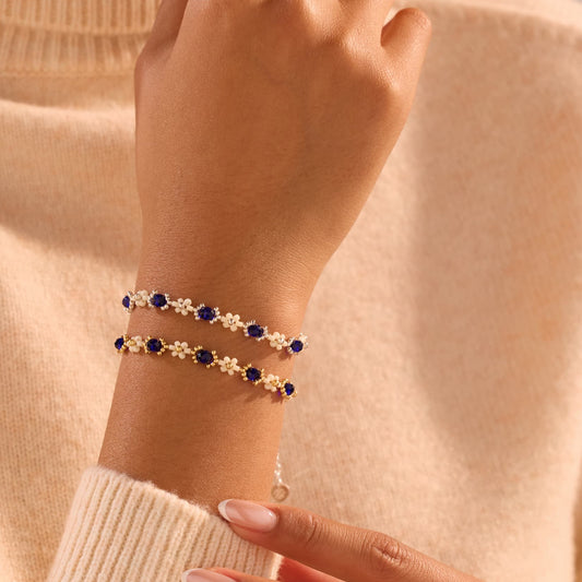 Regal Blue Blossom Bracelet