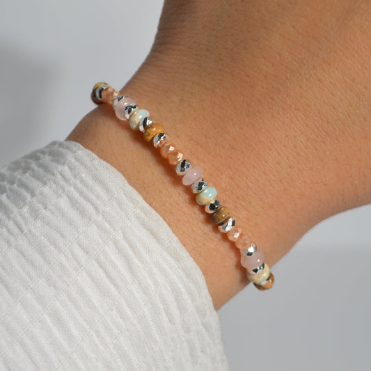 Mixed Agate Beaded Bracelet