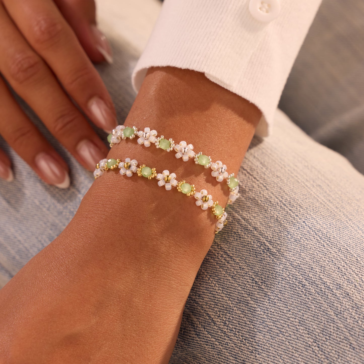 Soft Grass Bloom Bracelet